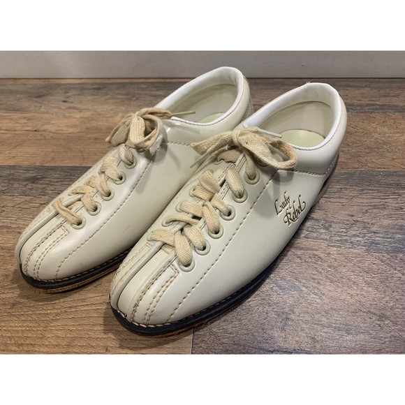 Shoes Vintage Brunswick Lady Rebel Split Toe Womens Leather Bowling